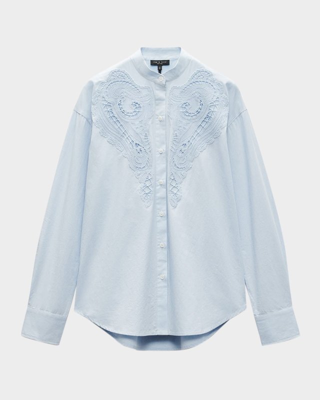 Ainsley Long-Sleeve Embroidered Shirt